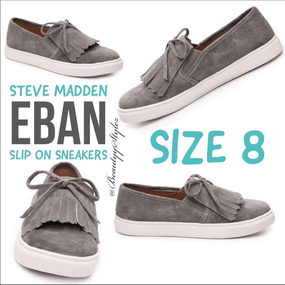 Steve Madden Shoes - I ACCEPT OFFERS EBAN Slip On Grey Sneakers Size 8